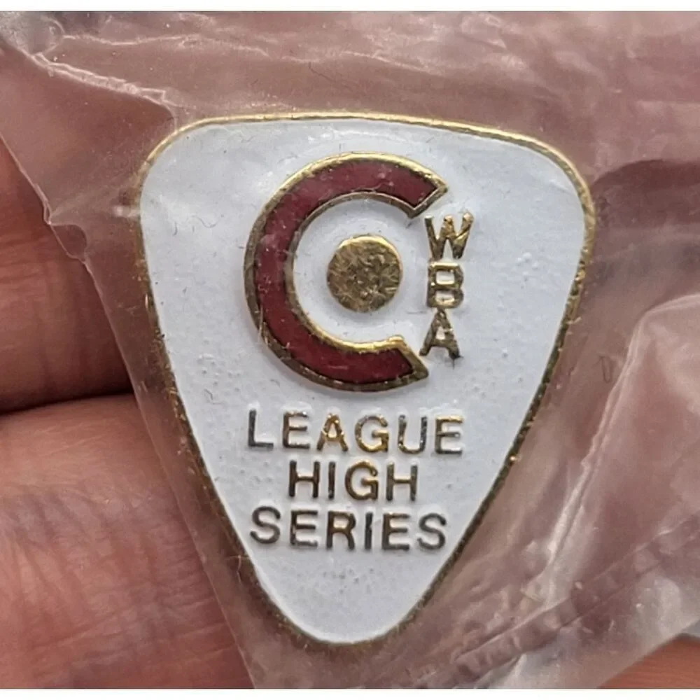 WBA (Women's Bowling Association) League High Series award pin 1in